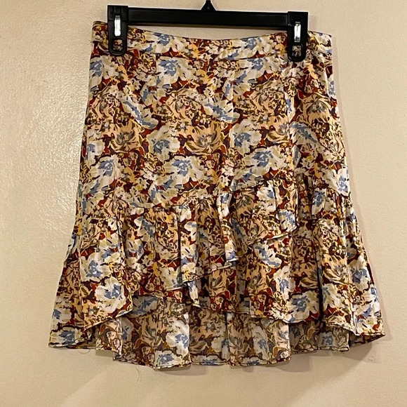 FREE PEOPLE NWOT Nadia Ruffle Mini Skirt in Yellow‎ - Picture 5 of 11